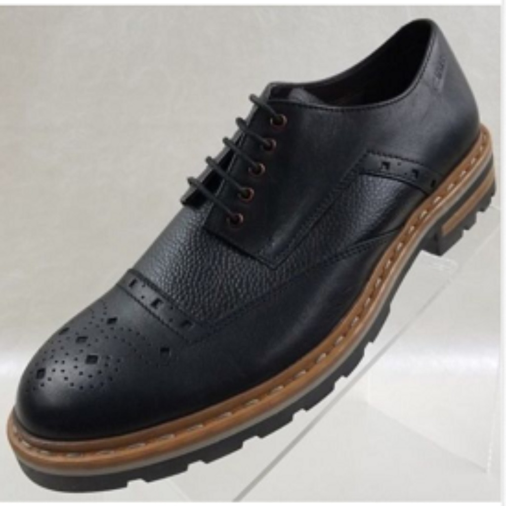 Clarks Tor England Oxford Black Leather Shoes 9